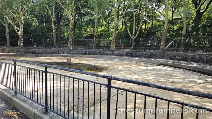 The big splash pad, out of order.