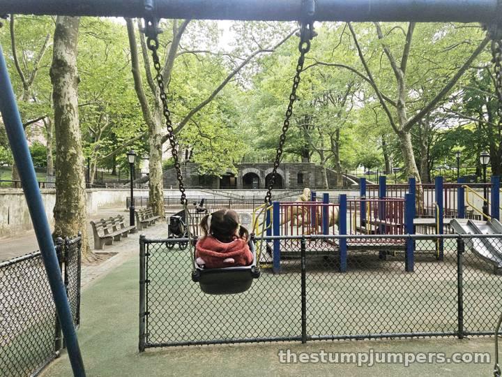 The swings still swing.