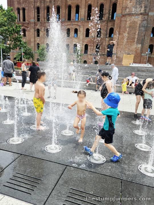 The random-jet splash pad.