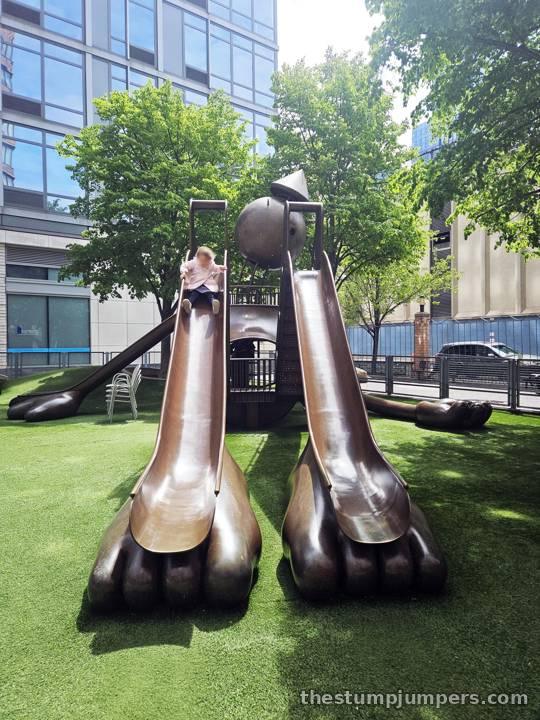 Two leg-slides, ready for a race.