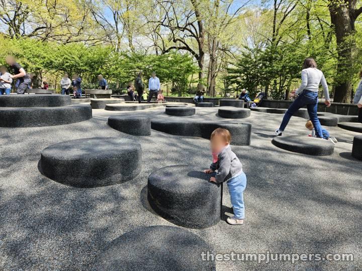 The soft rubber lumps, perfect for pulling up and toddling over.